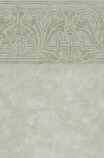 Boras Tapeter 9695W Château Collection Ornamento Green - mural w ornamenty z efektem patyny