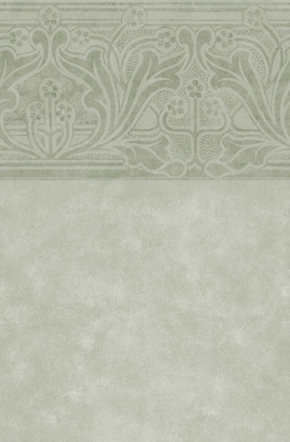 Boras Tapeter 9695W Château Collection Ornamento Green - mural w ornamenty z efektem patyny