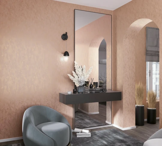 Marburg 35129 City Romance - tapeta imitująca beton z metalicznymi przetarciami