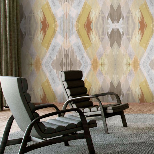 Texam ID1502 ID Maya - mural etniczna geometria