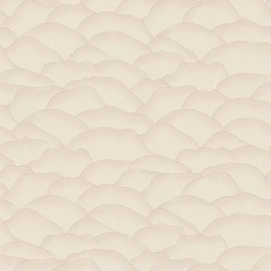 Casamance 76971222 Broderies Ondula Ivoire - tapeta imitująca materiał