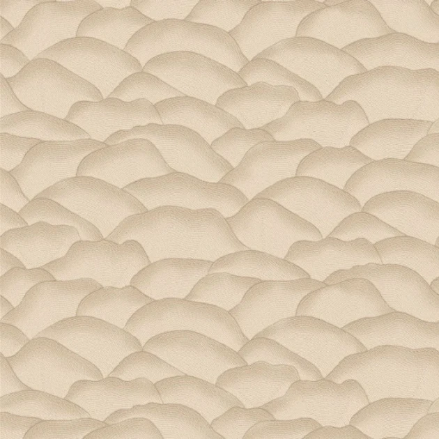 Casamance 76971324 Broderies Ondula Sable - tapeta imitująca materiał