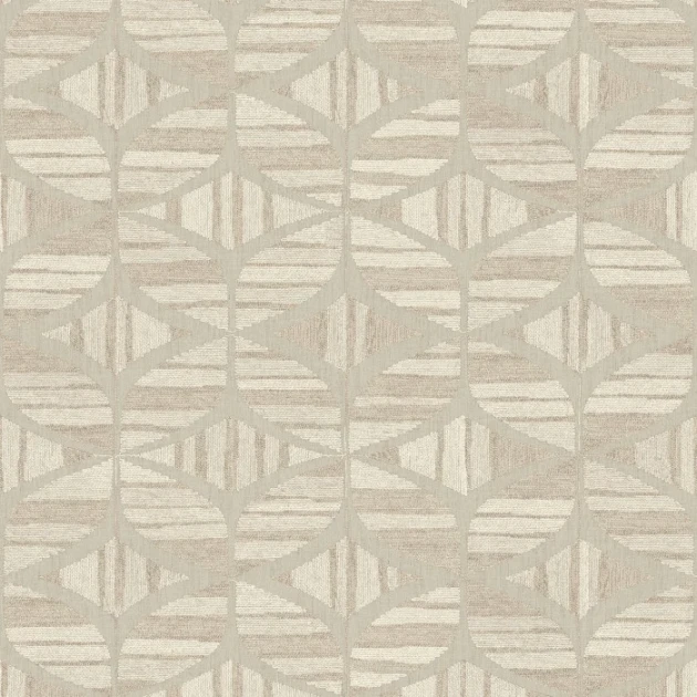 Casamance 76982242 Broderies Filandra Opaline - tapeta w geometryczny wzór na tle imitującym haft