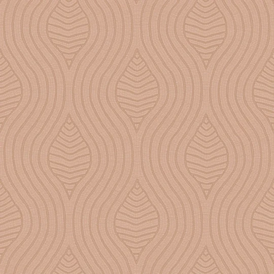 Casamance 76993262 Broderies Brodelia Nude - tapeta imitująca haft w fale