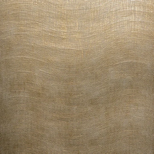 Casamance 70440670 Impulsion Kota Mordoré - tapeta w fale o metalicznym wykończeniu