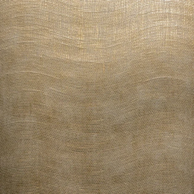 Casamance 70440670 Impulsion Kota Mordoré - tapeta w fale o metalicznym wykończeniu