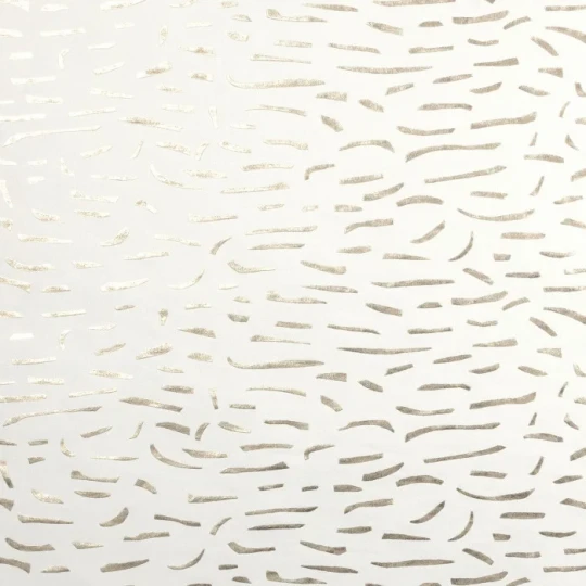 Casamance 71900155 Impulsion Luméis Ivoire platine - tapeta tekstylna z metalicznymi elementami
