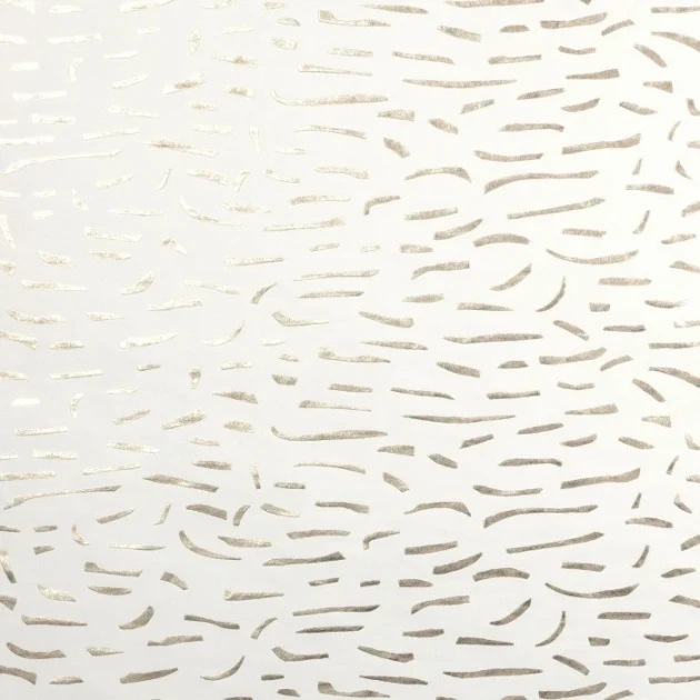 Casamance 71900155 Impulsion Luméis Ivoire platine - tapeta tekstylna z metalicznymi elementami