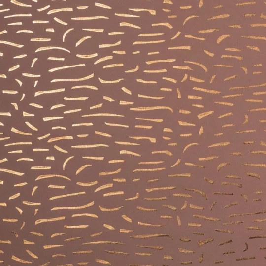 Casamance 71900411 Impulsion Luméis Sienne brulé cuivré - tapeta tekstylna z metalicznymi elementami