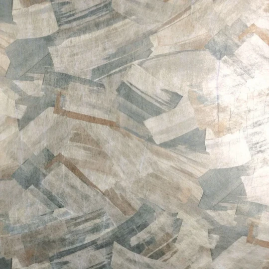 Casamance 71890185 Impulsion Perle platine - tapeta tekstylna w abstrakcyjny wzór