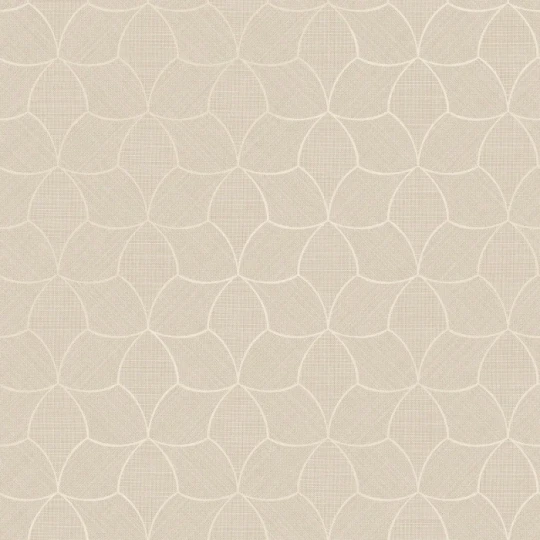 Casamance 76943262 Tressora Tressana Sable/nacré - tapeta imitująca naturalny splot z metalicznymi akcentami
