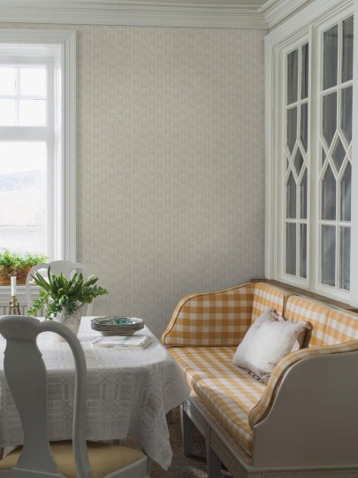 Boras Tapeter 8053 Anno II Nejlikerand Gray - tapeta w roślinne paski