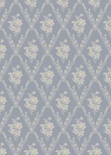 Boras Tapeter 8060 Anno II Västigårn Blue - tapeta w roślinne ornamenty