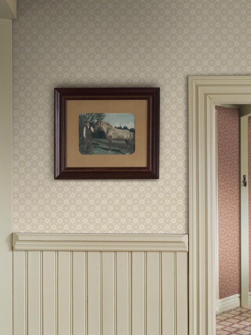 Boras Tapeter 8068 Anno II Stella Beige - tapeta w gwiazdki