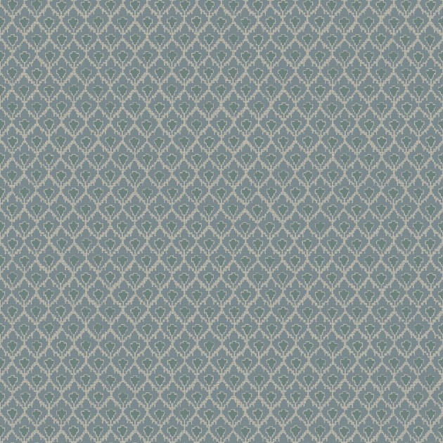 Boras Tapeter 8076 Anno II Svea Blue - tapeta w roślinny ornament