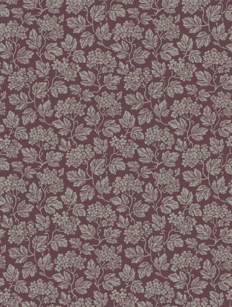Boras Tapeter 8079 Anno II Hagtorn Purple - tapeta w liście i kwiaty