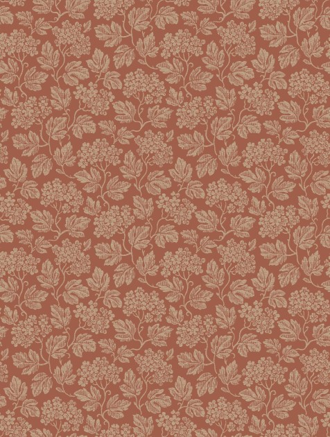 Boras Tapeter 8081 Anno II Hagtorn Red - tapeta w liście i kwiaty