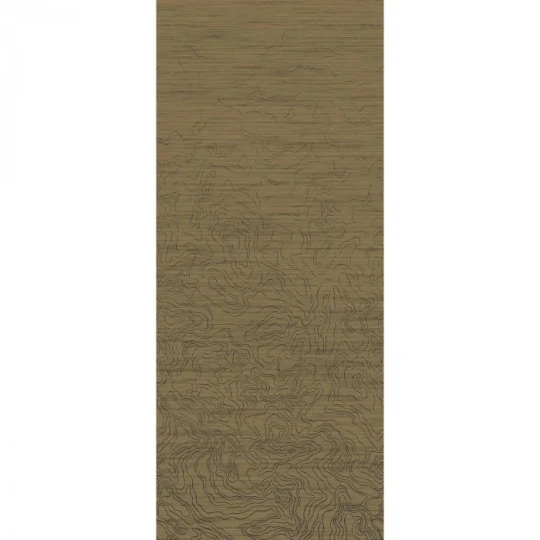 Casamance 71660353 Exploration Ondes précieuses Camel doré - tekstylny mural w motyw archipelagu