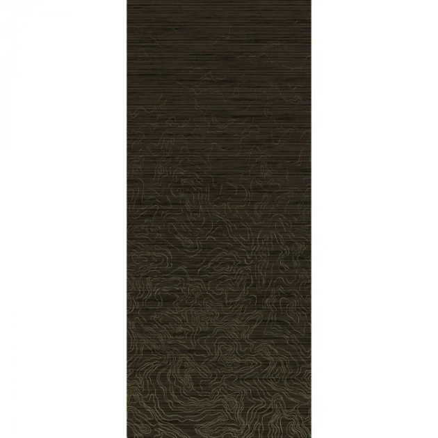 Casamance 71660123 Exploration Ondes précieuses Noir doré - tekstylny mural w motyw archipelagu