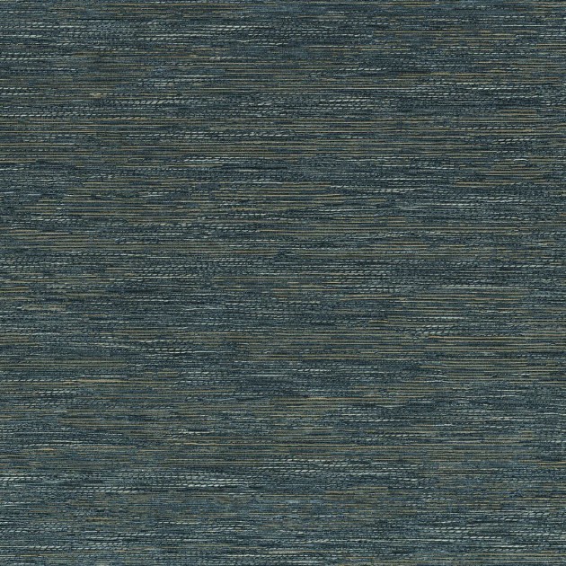 Casamance 75343772 Le Jacquard Tatami Pétrole - tapeta imitująca tkaninę żakardową