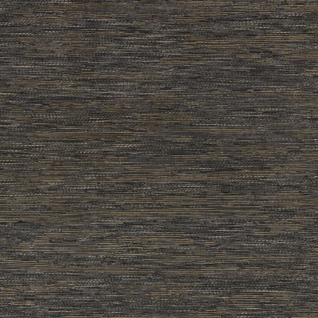 Casamance 75342752 Le Jacquard Tatami Noir - tapeta imitująca tkaninę żakardową