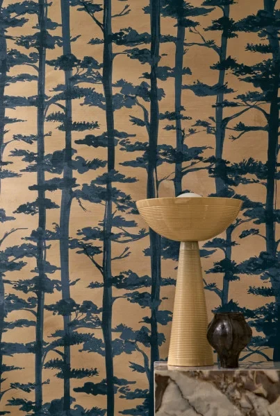 Casamance 70040508 Legendes Ame Latte/ivoire - tapeta w roślinny motyw w stylu japońskim