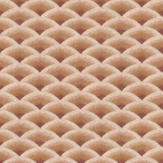 Casamance 70091324 Legendes Nami Bordeaux/ambre - tapeta w fale o fakturze haftu