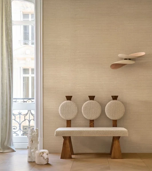 Casamance 70172344 Legendes Sora Opaline - tapeta imitująca jedwab