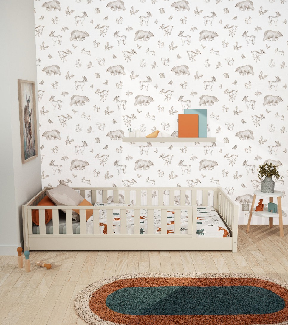 Lilipinso H0821 Natural - tapeta dziecięca w zwierzęta leśne