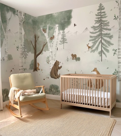 Lilipinso H0772 + H0703 Kharu - mural dla dzieci w leśny krajobraz