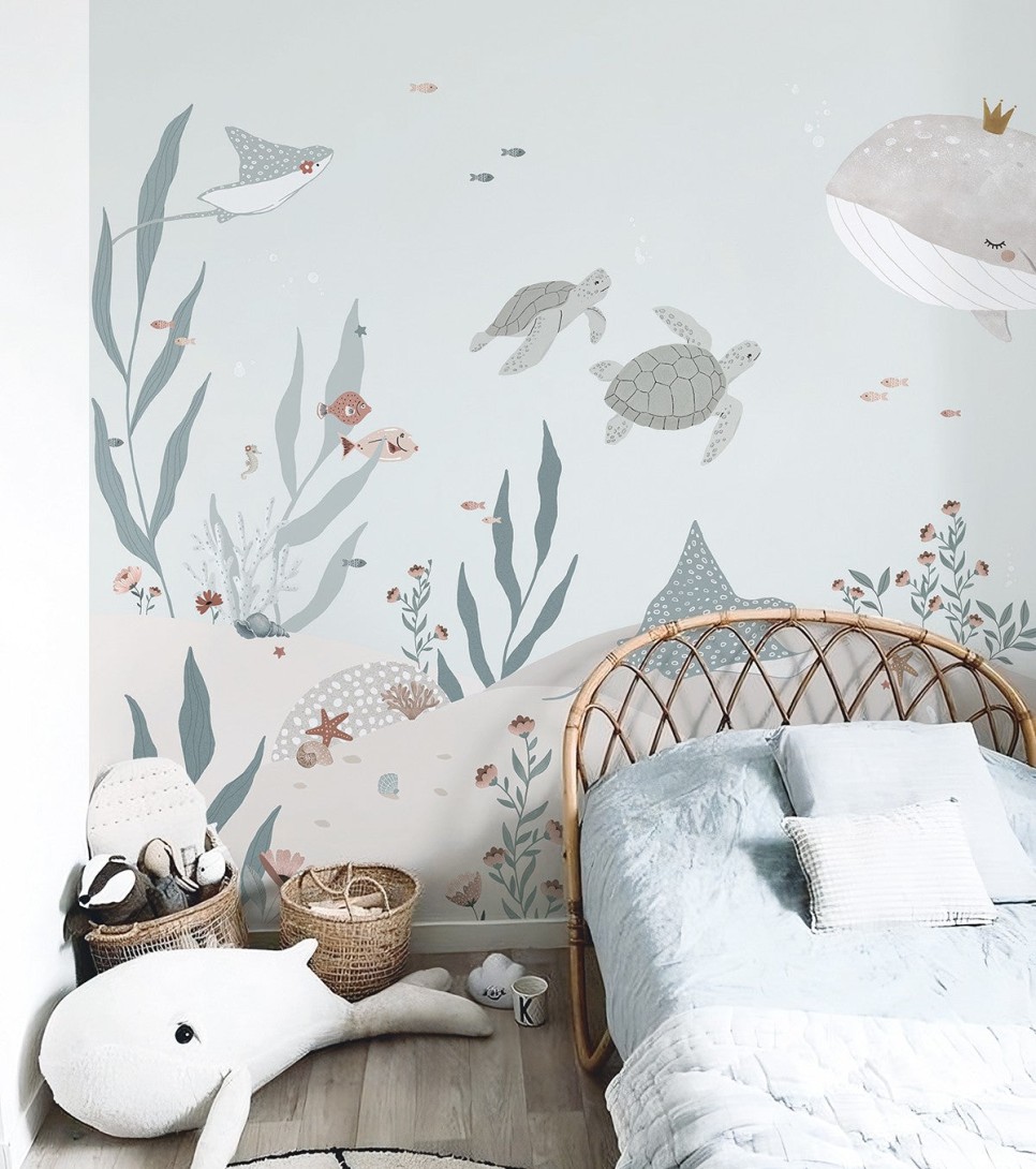 Lilipinso H0772 Ocean Field - mural dziecięcy w morski motyw