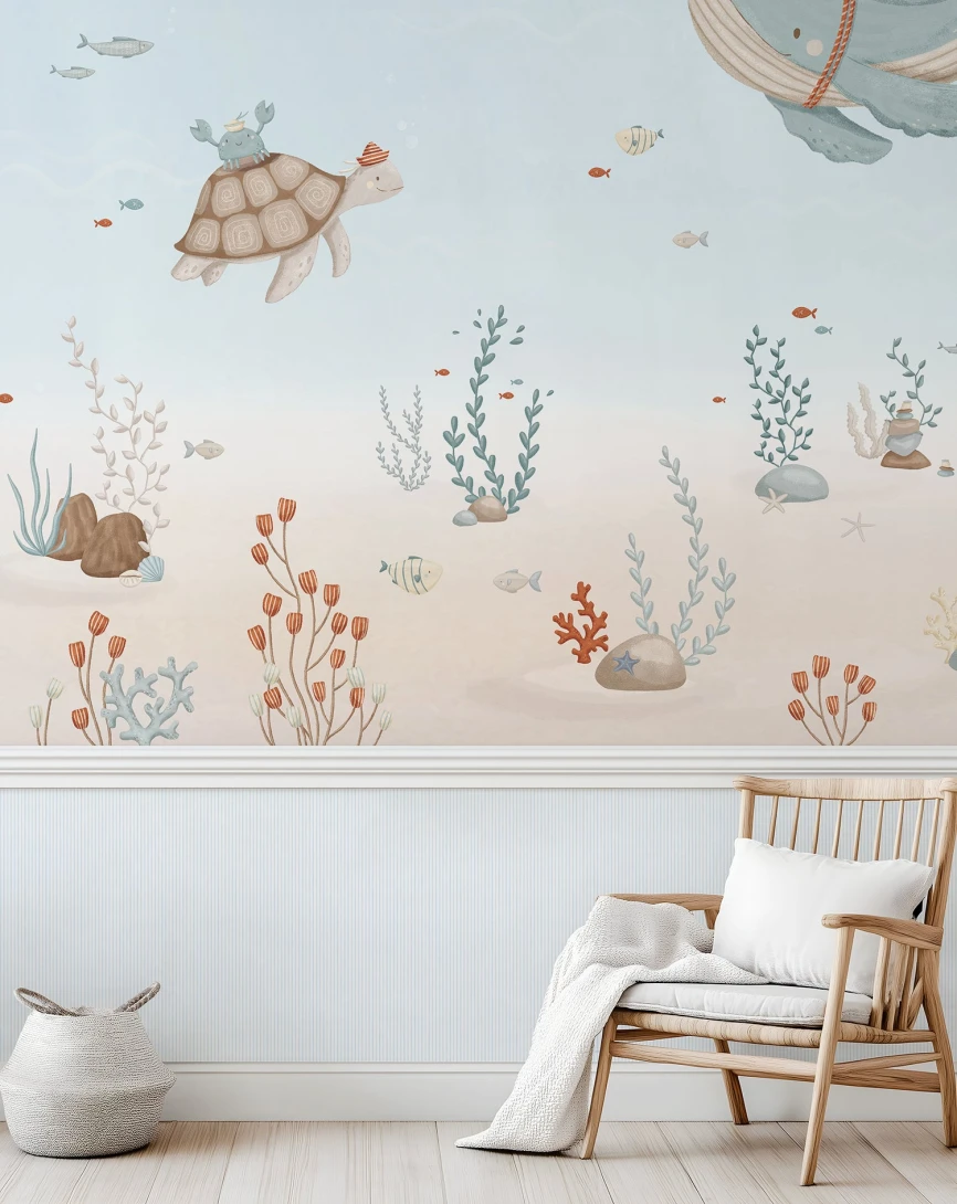 Lilipinso H0774 Lotan - mural dziecięcy w morskie zwierzęta