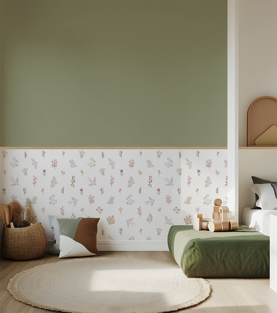 Lilipinso H0796 Coccinella - tapeta dziecięca w rośliny i ptaki