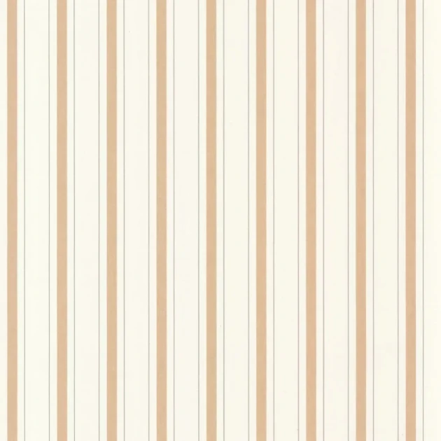 Casadeco 81571414 Les Belles Toiles de Jouy 2 Rayure Camel - tapeta w paski