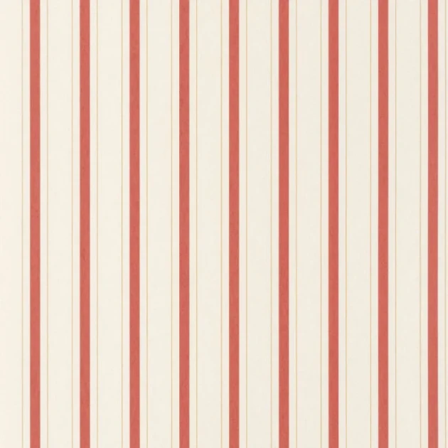 Casadeco 81578225 Les Belles Toiles de Jouy 2 Rayure Rouge carmin - tapeta w paski
