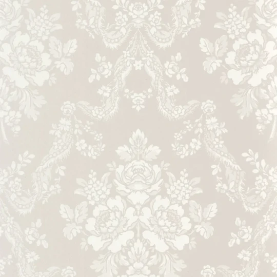 Casadeco 201749292 Les Belles Toiles de Jouy 2 Pompadour Gris perle - tapeta w barokowe ornamenty