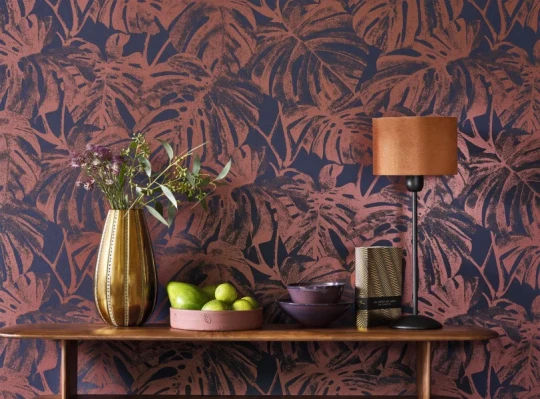 Casadeco RIOC201797777 Rio Mata Vert taiga - tapeta w liście monstery