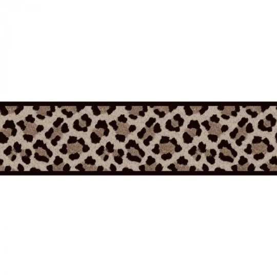 Casadeco 201862581 Rio Ocelot Noisette - border w zwierzęcy print