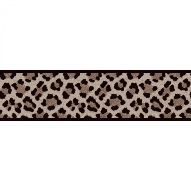 Casadeco 201862581 Rio Ocelot Noisette - border w zwierzęcy print