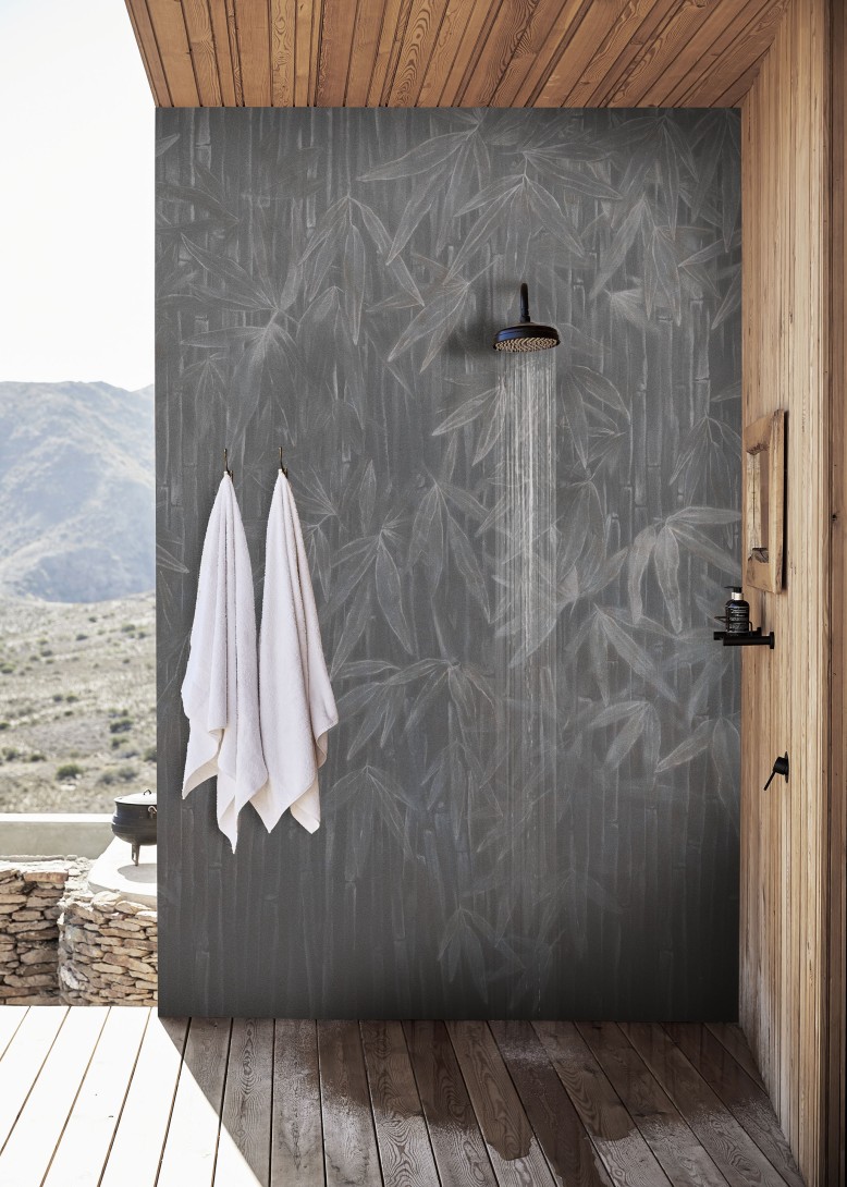 Wall&decò WET_SO2501 Wet System 2025 Standing On - mural w bambusy