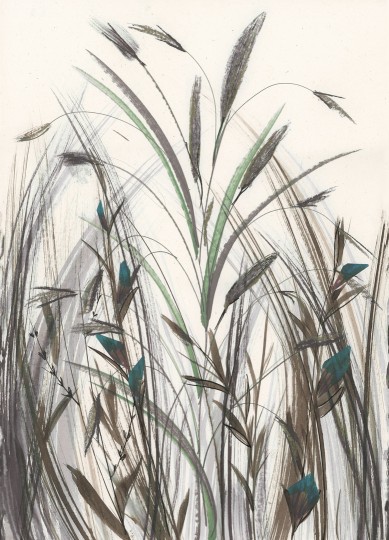 Wall&decò WET_AD2502 Wet System 2025 Arundo - mural w pałki wodne