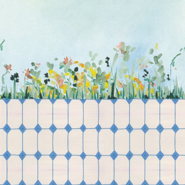 Wall&decò WET_AR2501 Wet System 2025 Arduino - mural w roślinny motyw i płytki