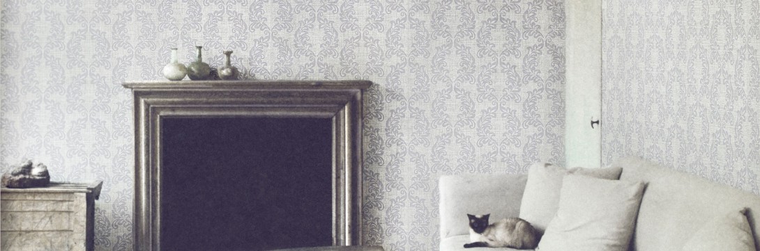 Texam EL25 Element Reef Damask - tapeta w ornamentalny wzór roślinny