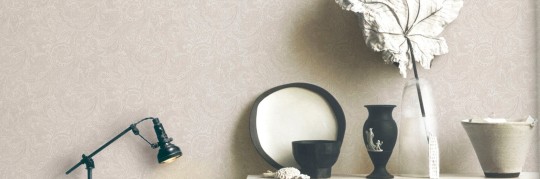 Texam IN21 Lino Kashmir - tapeta imitująca kaszmir we florystyczny deseń