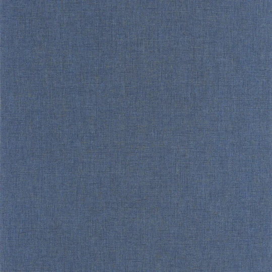 Casadeco 201176446 Caractere Bleu outremer - tapeta imitująca len