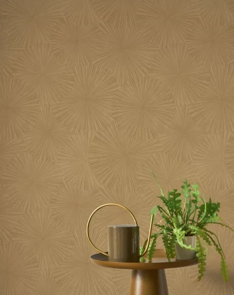 Casadeco 201870011 Solaris Helios Blanc craie - tapeta w motyw słońca