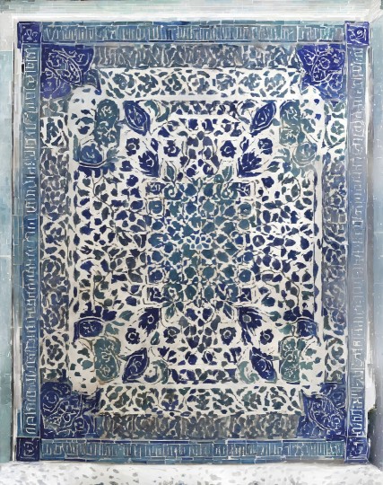 Wall&decò OUT_PE2501 Out System 2025 Perseo - mural w motyw ozdobnego kafelka