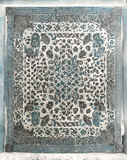 Wall&decò OUT_PE2502 Out System 2025 Perseo - mural w motyw ozdobnego kafelka