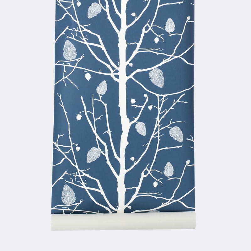 Tapeta Ferm LIVING Family Tree Petrol 127 drzewko