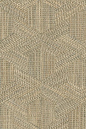 Arte 52483 Prismatic Reflect Mink - tapeta geometryczna z rafii